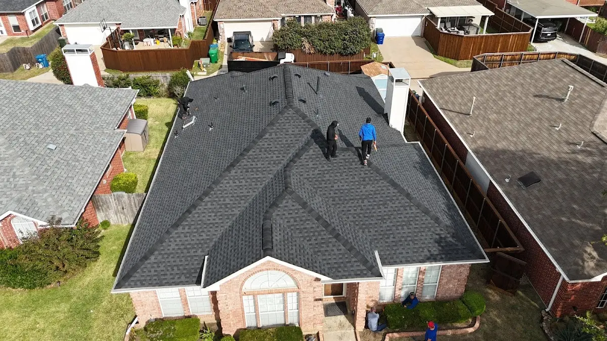Slate & Tile Roof Repair work in progress on a Kill Devil Hills property